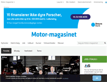 Tablet Screenshot of motormagasinet.dk